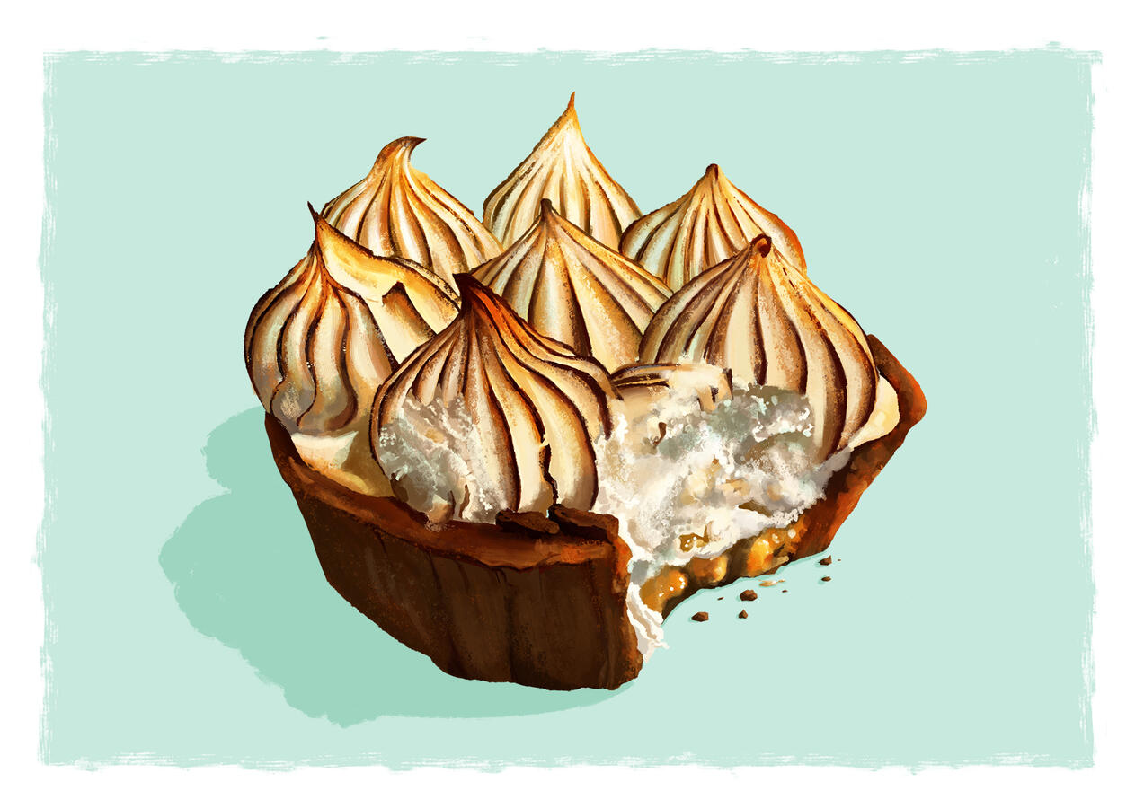 "Meringue" Digital painting, 2025.