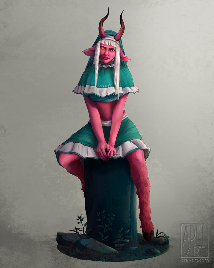 Fanart, Tyranny from Critical Role, digital painting, 2026