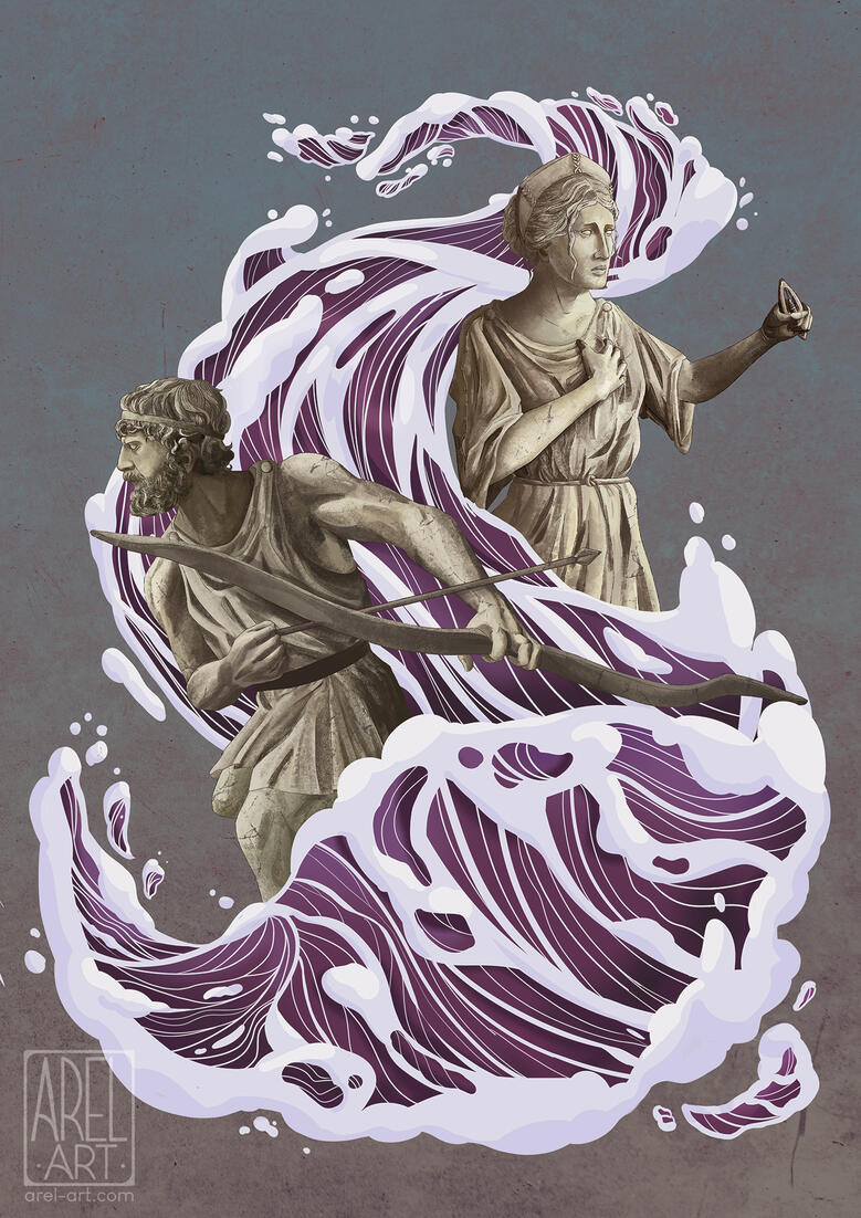 &quot;The Odyssey&quot; book cover illustration, 2025.