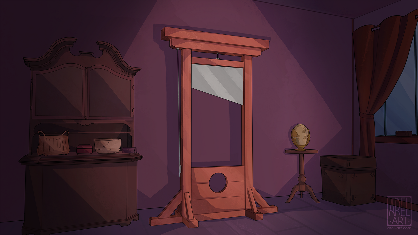 Magic shop guillotine interior, 2025